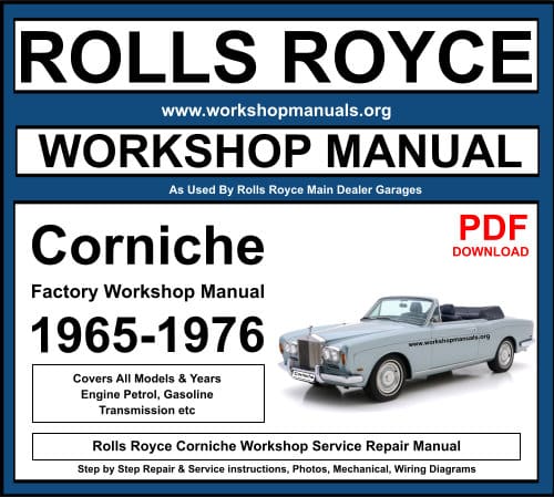 Rolls Royce Corniche Workshop Service Repair Manual