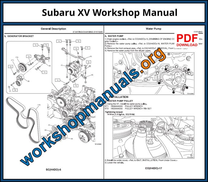 Subaru XV Workshop Manual
