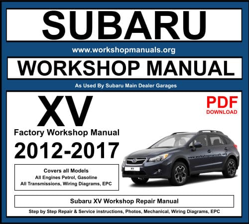 Subaru XV Workshop Repair Manual