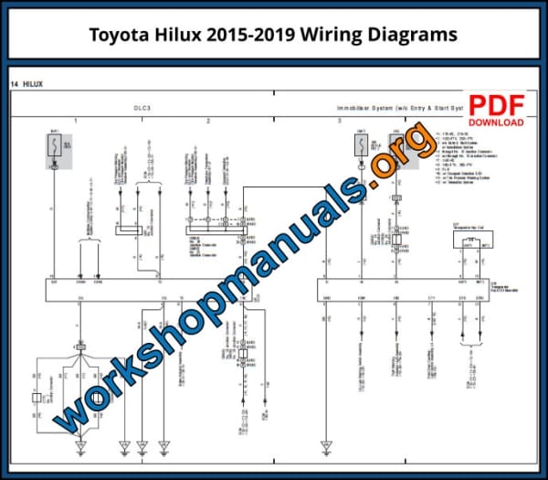 Toyota Hilux 2015 2019 Wiring Diagrams Download PDF 600x525 