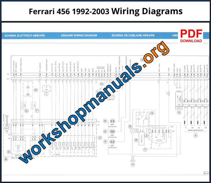 Ferrari 456 1992-2003 Wiring Diagrams