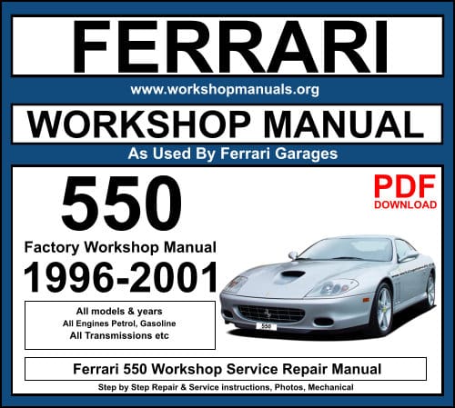 Ferrari 550 Workshop Repair Manual Download PDF