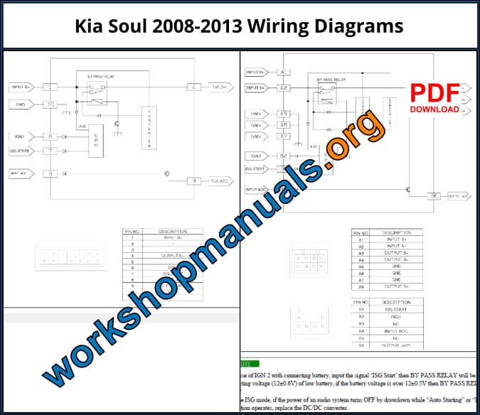KIA Soul 2008-2013 Wiring Diagrams Download PDF