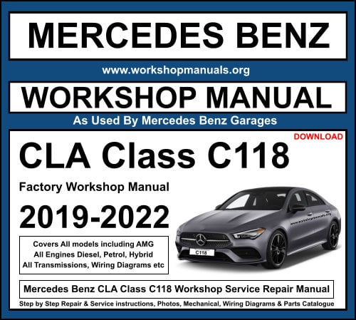 Mercedes Benz CLA Class C118 Workshop Service Repair Manual
