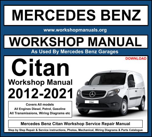 Mercedes Benz Citan Workshop Service Repair Manual