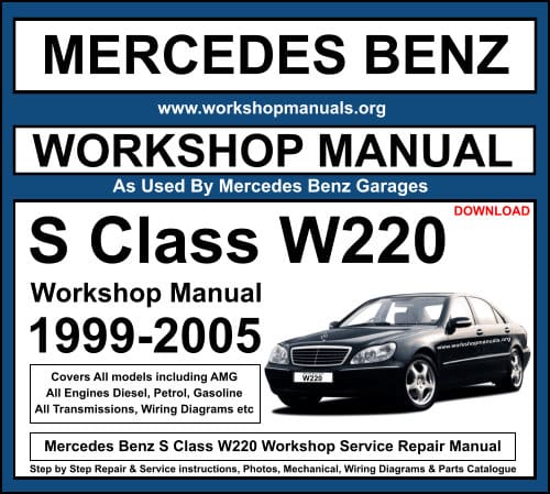 Mercedes Benz S Class W220 Workshop Service Repair Manual