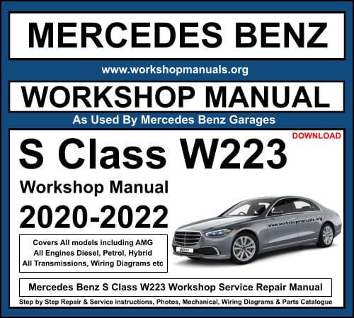 Mercedes Benz S Class W223 Workshop Service Repair Manual