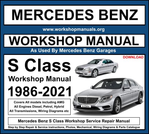 Mercedes Benz S Class Workshop Service Repair Manual