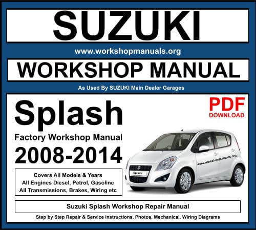 Suzuki Splash Workshop Repair Manual
