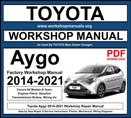 Toyota Aygo 2014-2021 Workshop Repair Manual