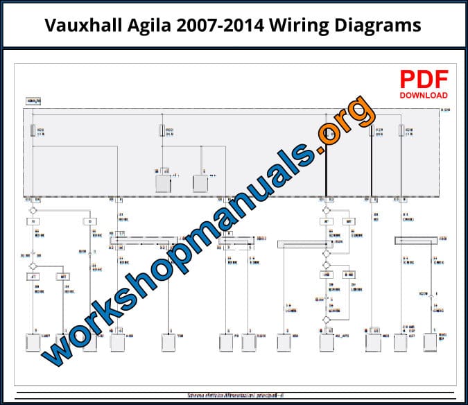 Vauxhall Agila 2007-2014 Wiring Diagrams Download PDF