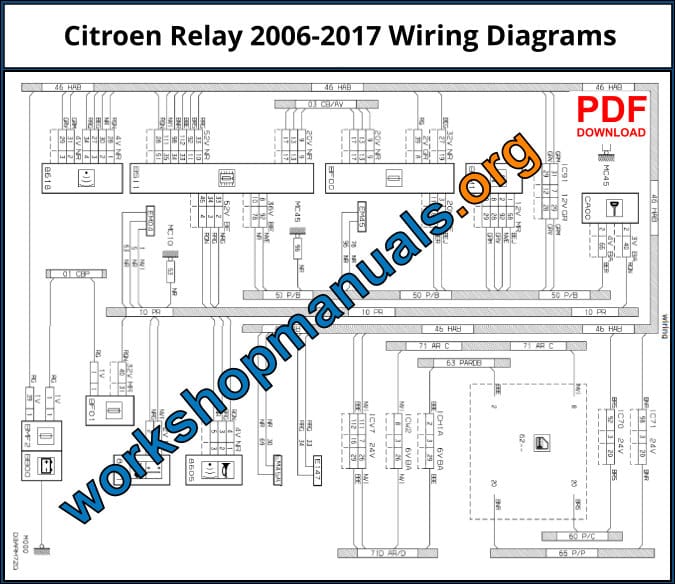Citroen Relay 2006-2017 Workshop Repair Manual Download PDF Headlight Switch Wiring Diagram Workshop Manuals