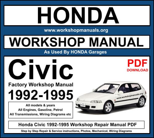 Honda Civic 1992-1995 Workshop Service Repair Manual PDF