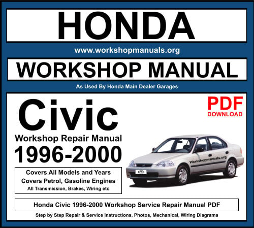 Honda Civic 1996-2000 Workshop Repair Manual Download PDF