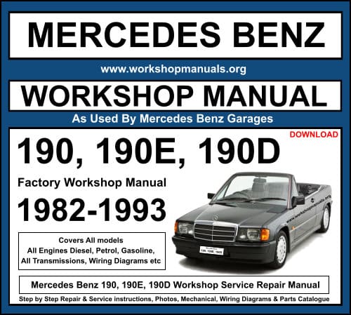 Mercedes Benz 190 Workshop Service Repair Manual