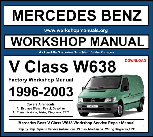 Mercedes Benz V Class W638 Workshop Repair Manual