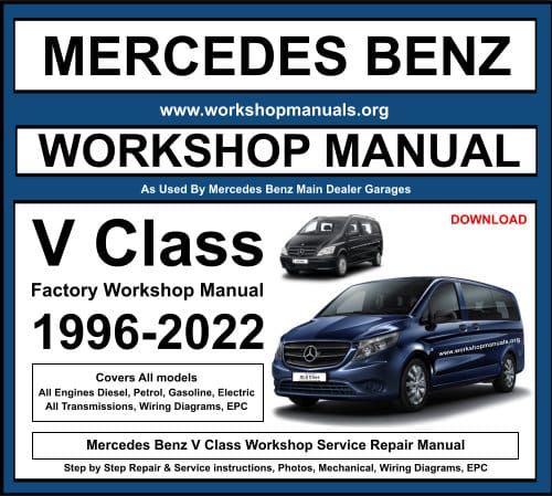 Mercedes Benz V Workshop Repair Manual