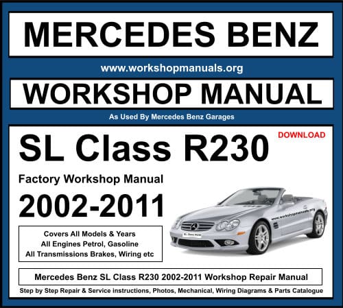 Mercedes SL Class R230 Workshop Repair Manual Download