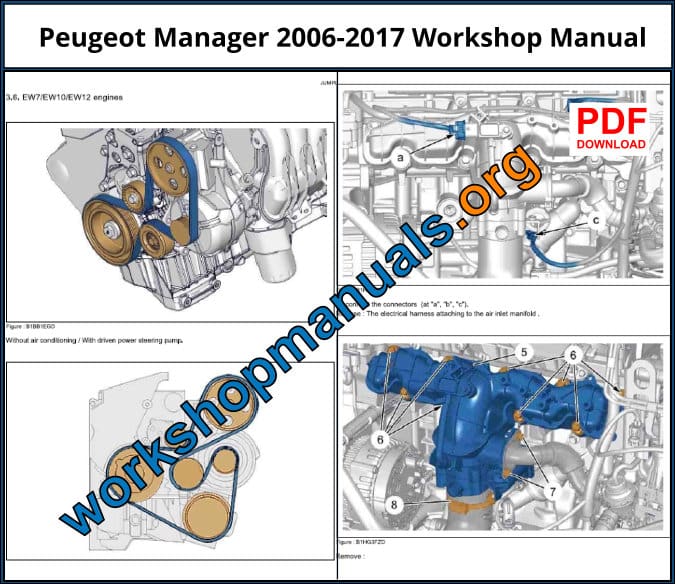 Peugeot Manager 2006-2017 Workshop Repair Manual Download PDF
