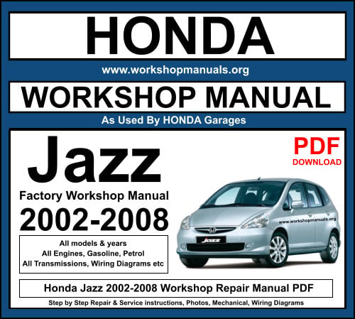Honda Jazz 2002-2008 Workshop Service Repair Manual PDF