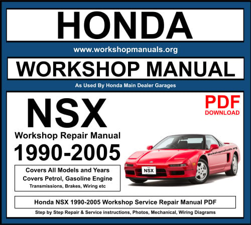 Honda NSX 1990-2005 Workshop Repair Manual Download PDF