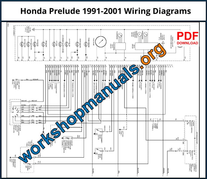 Cablaggio # Servizio ufficiale di Officina Riparazione Manuale Honda Prelude 1996-2001 