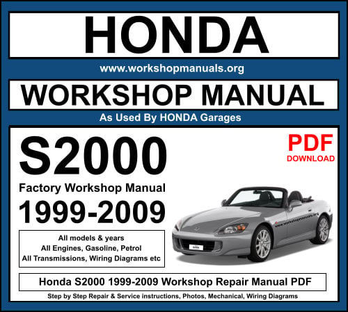 2005 2006 2007 2008 Honda S2000 Shop Service Repair Manual CD Engine Drivetrain 