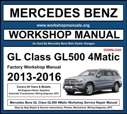 Mercedes Benz GL Class GL500 4Matic Workshop Repair Manual