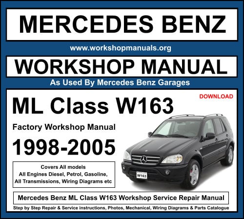 Mercedes Benz ML Class W163 Workshop Service Repair Manual