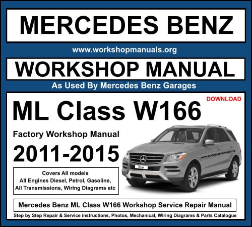 Mercedes Benz ML Class W166 Workshop Service Repair Manual