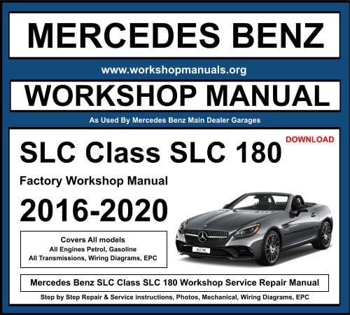 Mercedes Benz SLC Class SLC 180 Workshop Repair Manual
