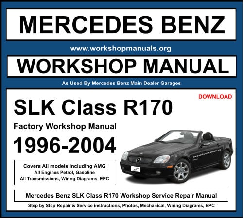 Mercedes Benz SLK Class R170 Workshop Repair Manual