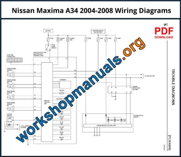 Nissan Maxima 2004-2008 Workshop Repair Manual Download PDF