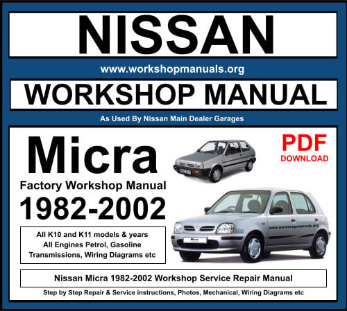 Nissan Micra 1982-2002 Workshop Service Repair Manual
