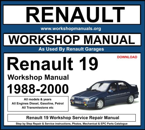 Renault 19 Workshop Service Repair Manual