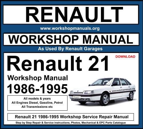 Renault 21 Workshop Service Repair Manual