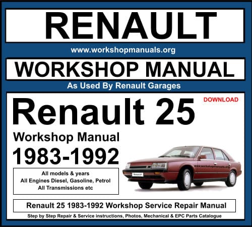 Renault 25 Workshop Service Repair Manual