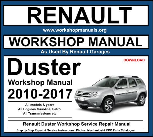 Renault Duster Workshop Repair Manual Download