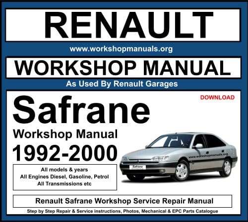 Renault Safrane Workshop Service Repair Manual