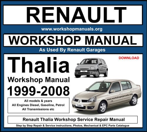 Renault Thalia 1999-2008 Workshop Service Repair Manual