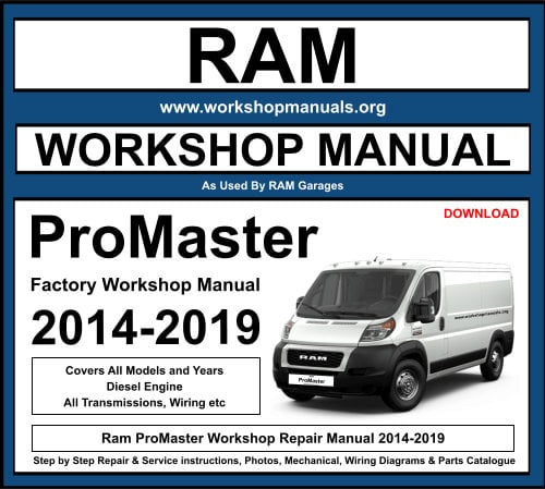 Ram ProMaster Workshop Repair Manual Download