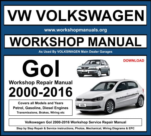 VW Volkswagen Gol 2000-2016 Workshop Repair Manual Download