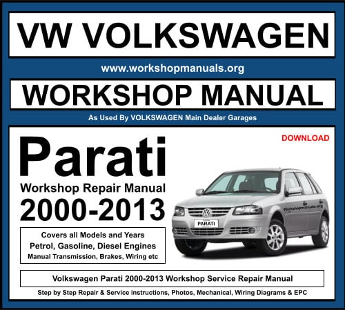 VW Volkswagen Parati 2000-2013 Workshop Repair Manual Download