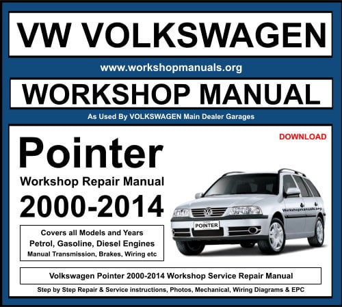 VW Volkswagen Pointer 2000-2014 Workshop Repair Manual Download