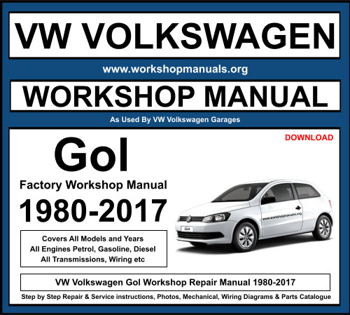 Volkswagen Gol Workshop Repair Manual Download