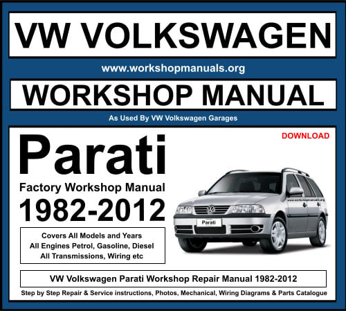 Volkswagen Parati Workshop Repair Manual Download