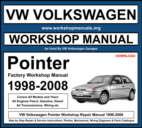 Volkswagen Pointer Workshop Repair Manual Download