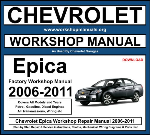 Chevrolet Epica 2006-2011 Workshop Repair Manual