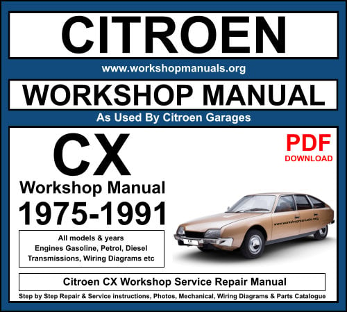Citroen CX 1975-1991 Workshop Service Repair Manual