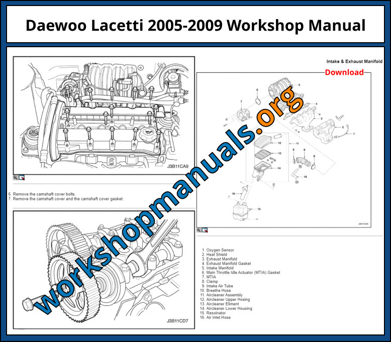 Daewoo Lacetti 2005-2009 Workshop Manual